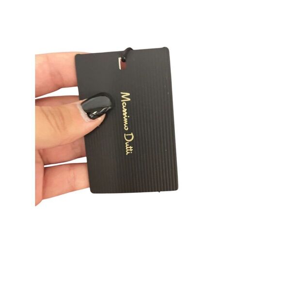 Massimo Dutti Women Jumpsuit L Large Red Halter Neck Wide Leg 6606/300 NWT - Picture 5 of 12